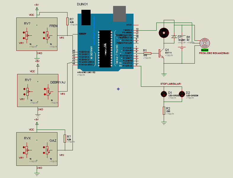 Arduino ile stop lambalarının kontrolü | Kontrol Kalemi Forumları
