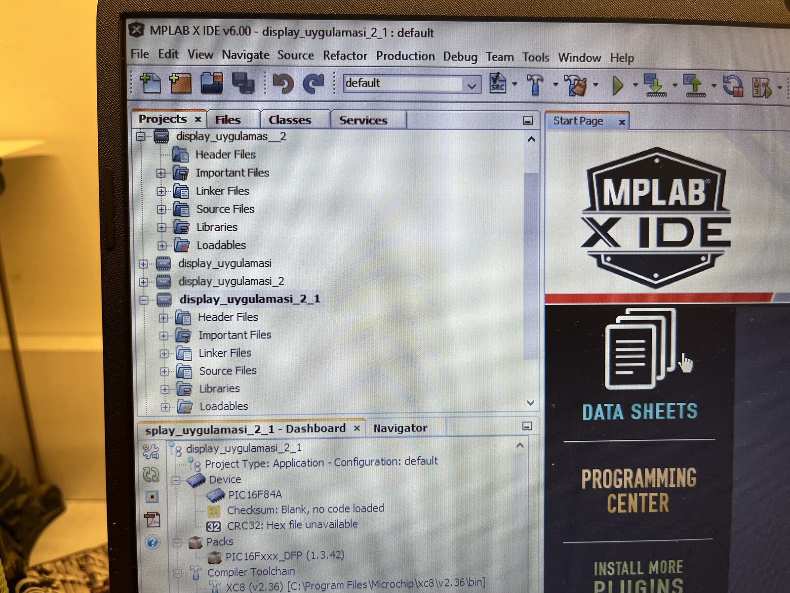Mplab x-ide | Kontrol Kalemi Forumları
